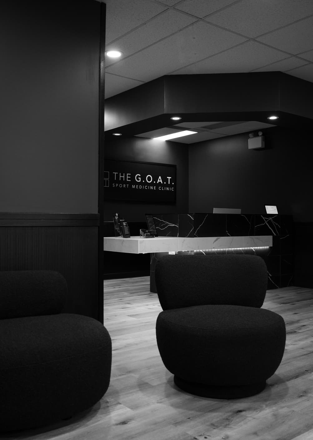 Reception at The G.O.A.T. Sport Medicine Clinic